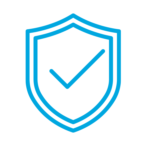 shield icon with checkmark